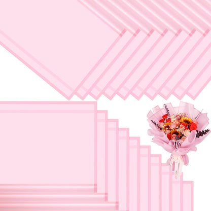 20 Sheets Flower Bouquet Wrapping Paper Korean Floral Paper Pink