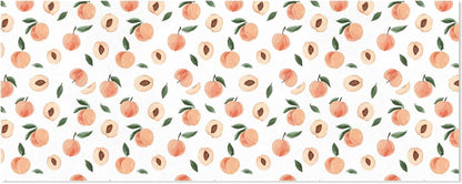 Cute Peaches Pattern Design Birthday Wrapping Paper Roll, Mini Roll Gift Wrap Perfect for Weddings, Brides, Holidays, Baby Showers - 58 x 22.8 inches
