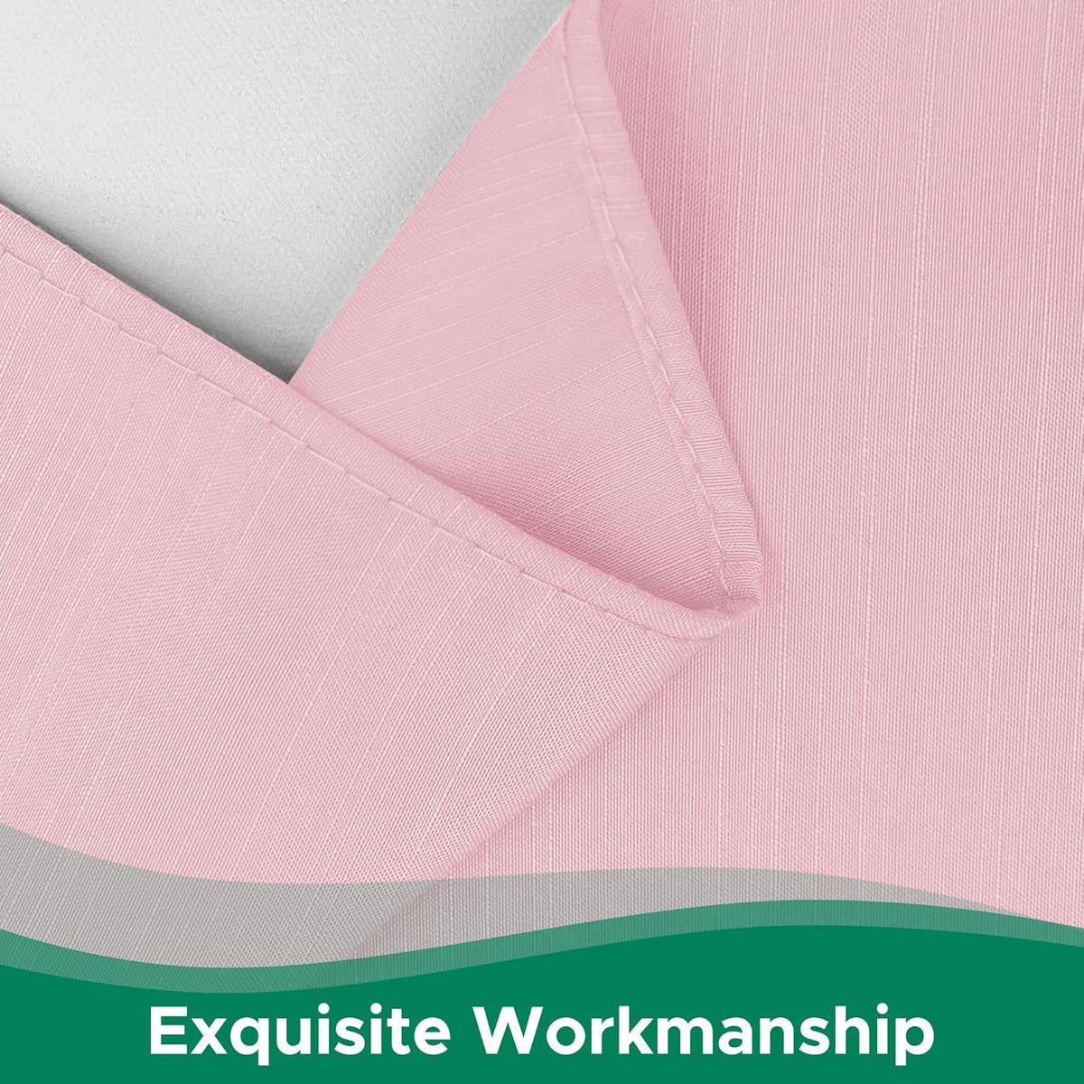 Wrap Around Queen Size Bed Skirt 15 Inch Drop-Elastic Dust Ruffle Pink