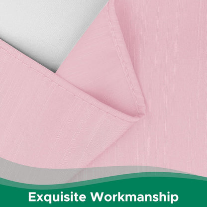 Wrap Around Queen Size Bed Skirt 15 Inch Drop-Elastic Dust Ruffle Pink