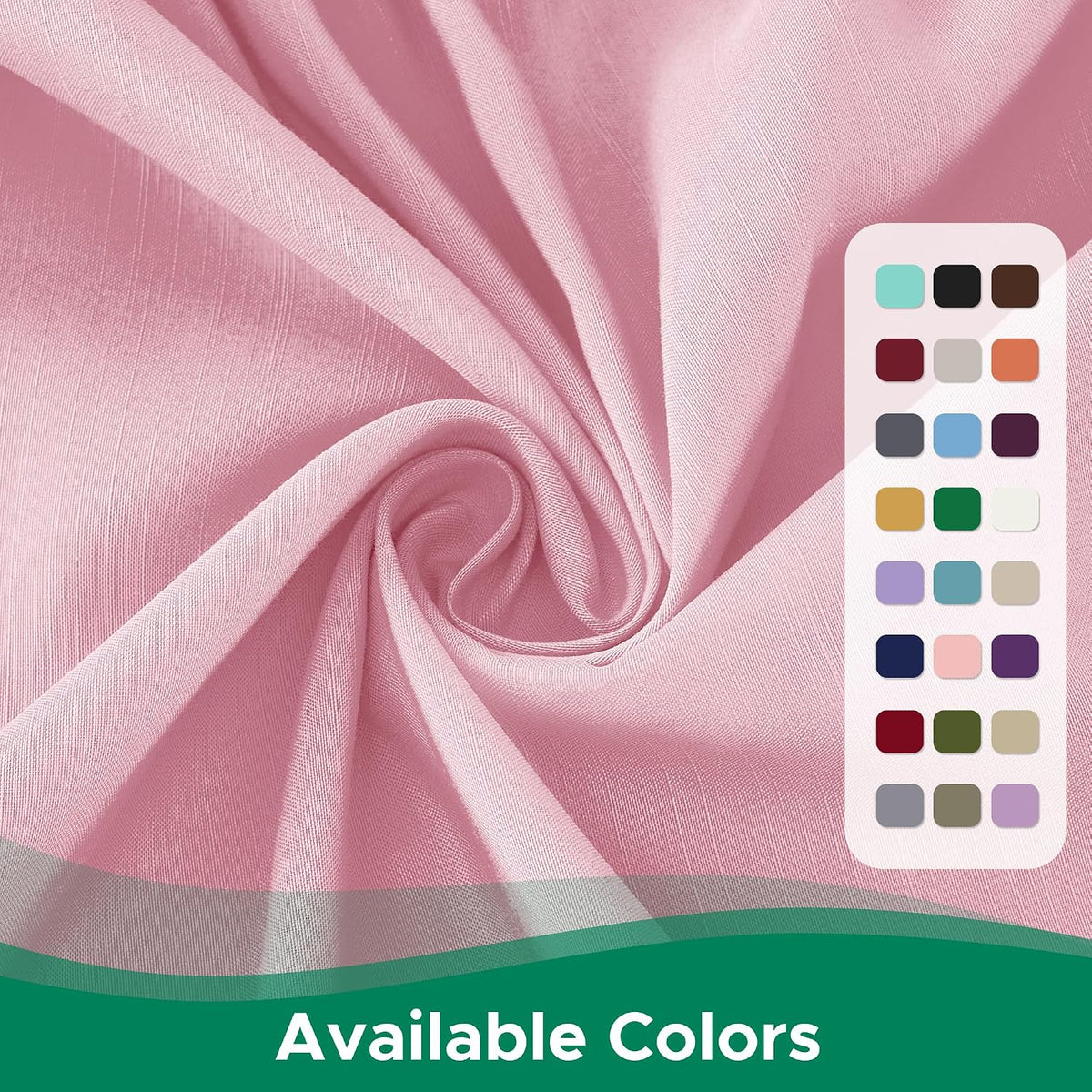 Wrap Around Queen Size Bed Skirt 15 Inch Drop-Elastic Dust Ruffle Pink