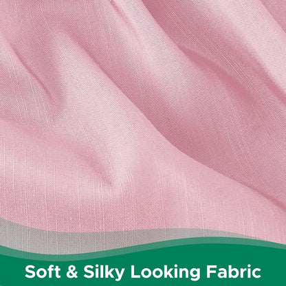 Wrap Around Queen Size Bed Skirt 15 Inch Drop-Elastic Dust Ruffle Pink