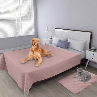 Waterproof Dog Bed Cover, Non-Slip Pet Blanket, 68x82in, Pink
