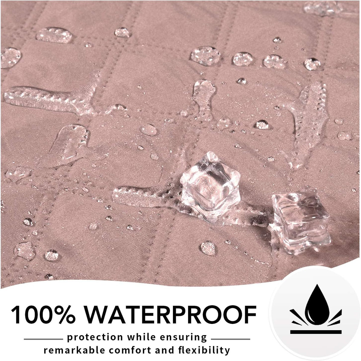 Waterproof Dog Bed Cover, Non-Slip Pet Blanket, 68x82in, Pink