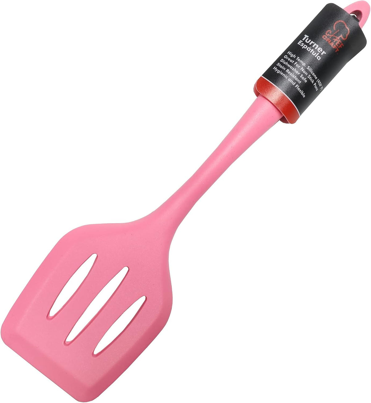 Premium Silicone Spatula/Turner, 11.75 inch, Pink