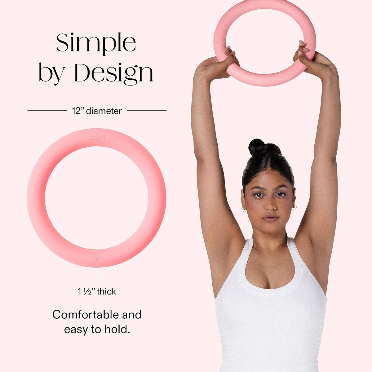 Power Ring, 2-in-1 Kettlebell & Dumbbell, 10LB - Home Gym Equipment
