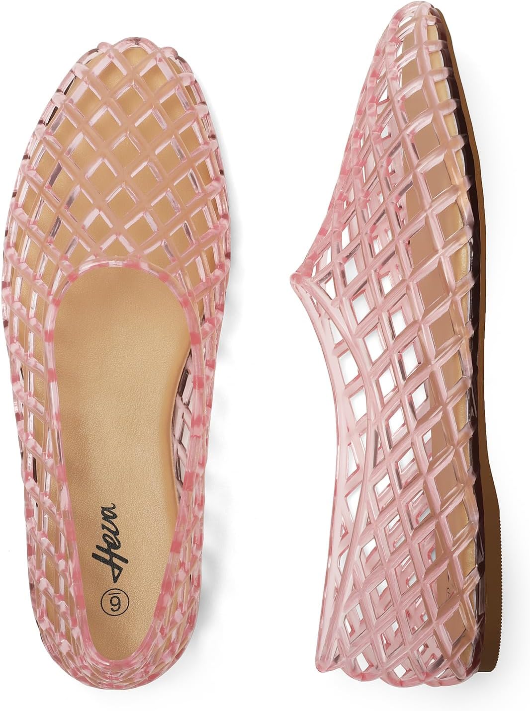 HEVA Women's Jelly Mesh Flats