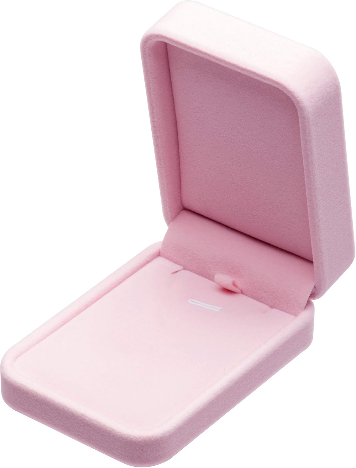 Classic Velvet Jewelry Gift Box Case for Necklace Pendant (Pink)