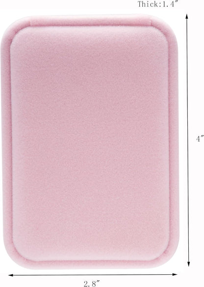 Classic Velvet Jewelry Gift Box Case for Necklace Pendant (Pink)