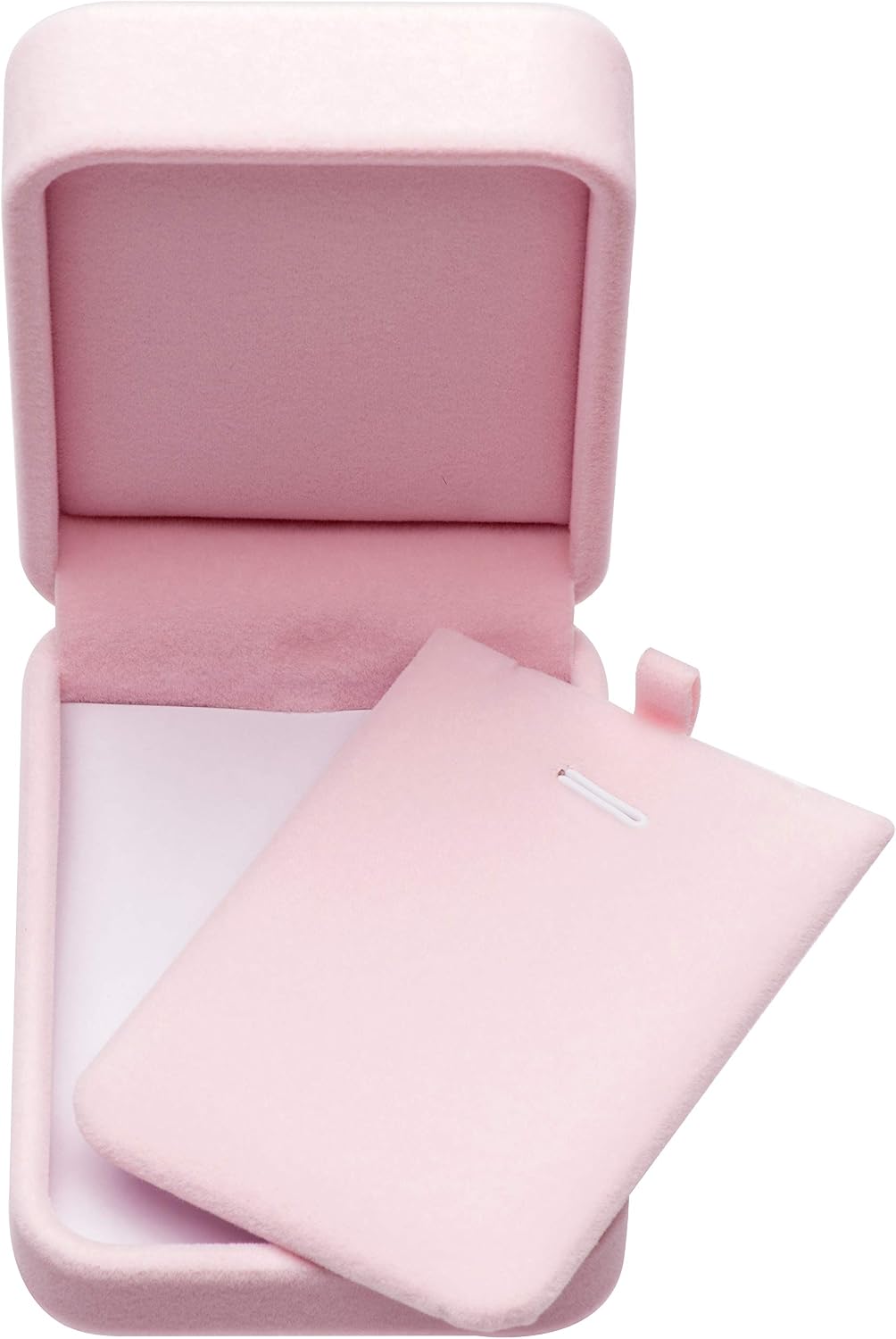 Classic Velvet Jewelry Gift Box Case for Necklace Pendant (Pink)