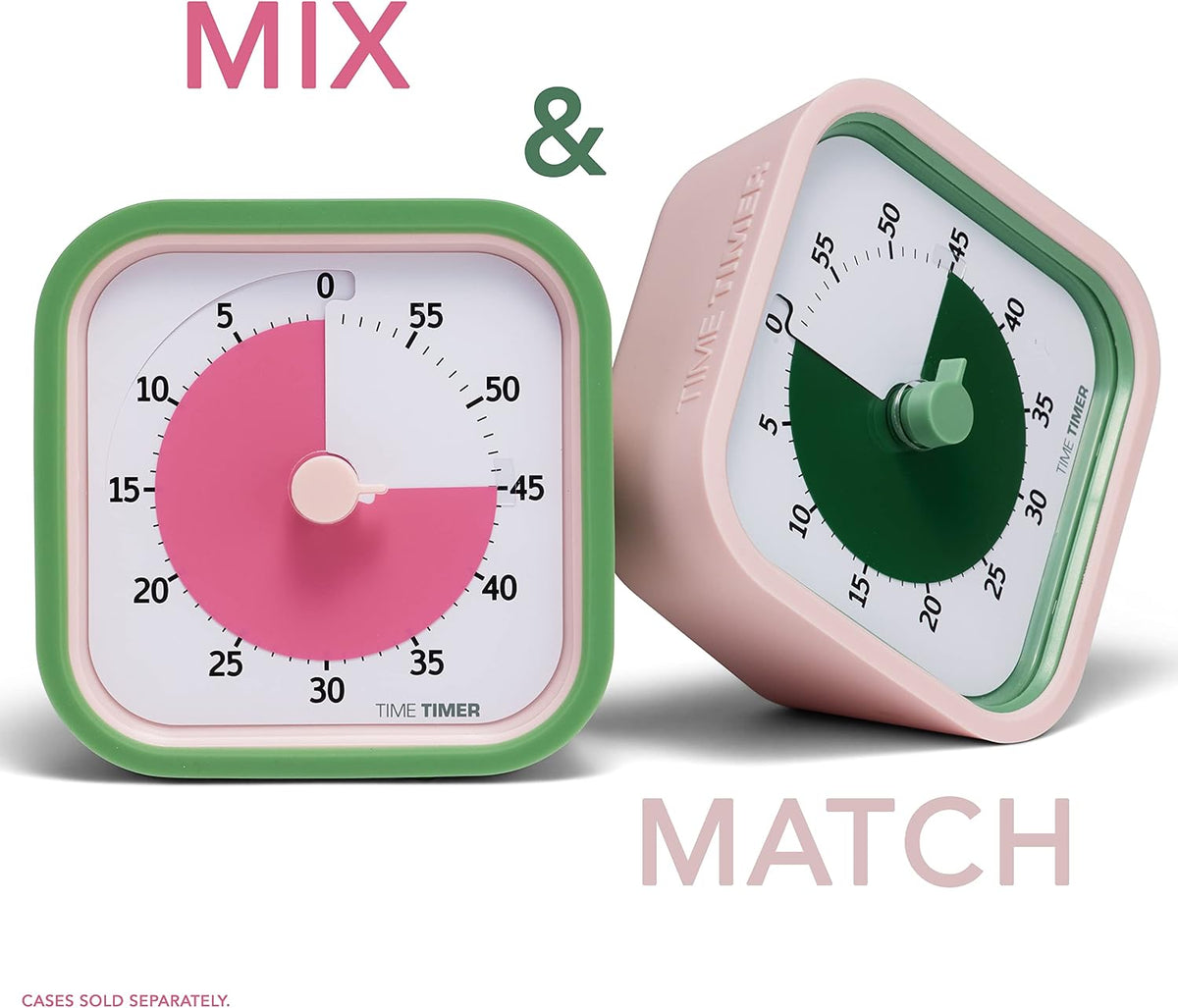 Home MOD – 60-Minute Visual Timer Home Edition, Silent Operation Study Tool for Kids Desk, Homeschool Supplies, Office & Meetings (Peony Pink)
