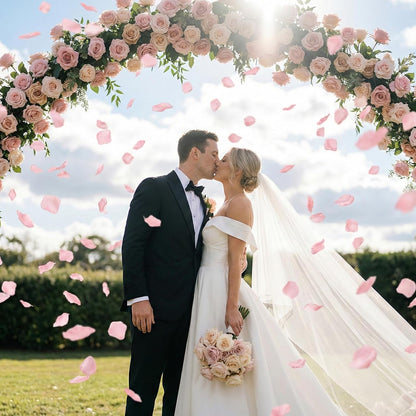 3000Pcs Pink Rose Petals - Artificial Faux Flowers Fake Rose Petals for Wedding Proposal Engagement Romantic Night Anniversary Valentine's Galentine's Day Decoration Home Room Party Decor