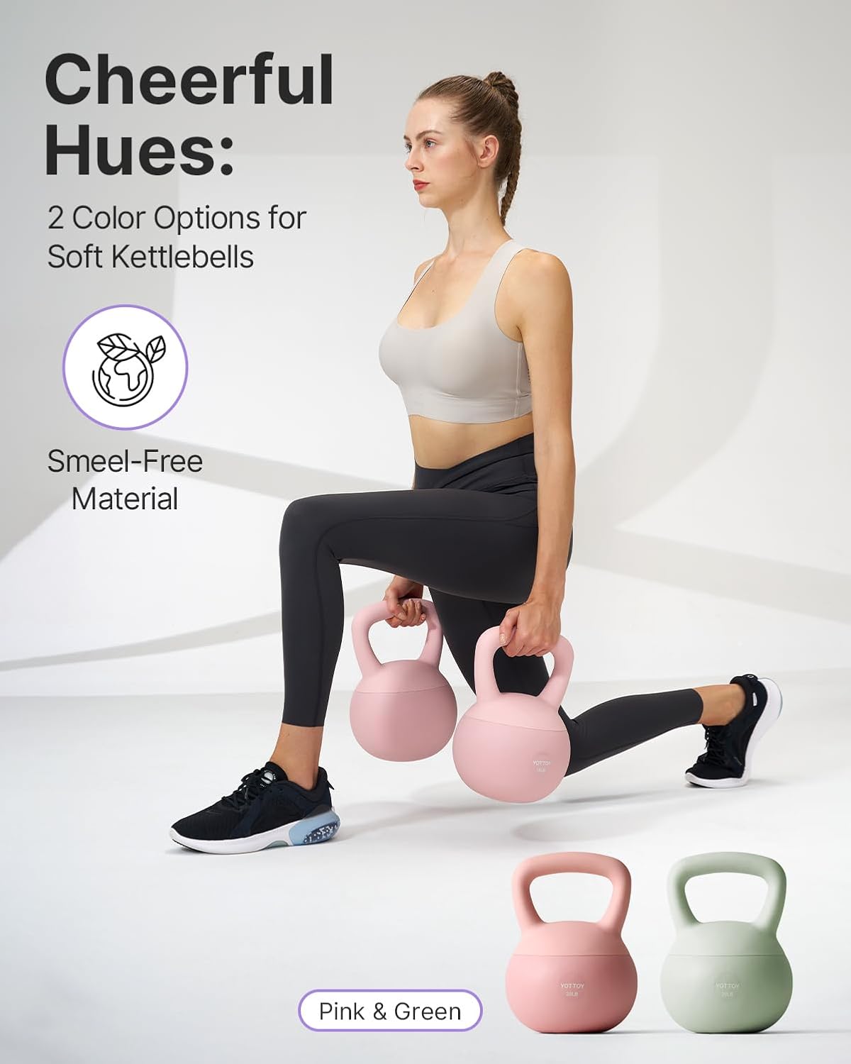 Soft Kettlebell,Kettlebell Anti-Slip Grip Weight for Home Workouts, Kettlebells Set Strength and Safety Guaranteed