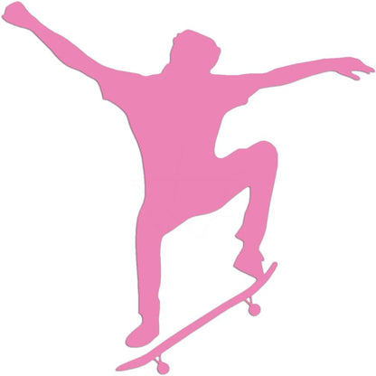 Skateboarder 3.75" x 3.75 Soft Pink