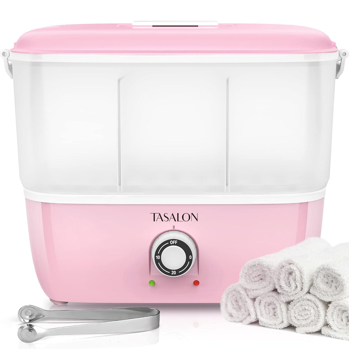 Hot Towel Steamer for Facials, Hot Towel Warmer Quickly Heats Up in 5 Minutes, Portable Towel Machine Fits 16 Mini Towels, Salon Equipment Towel Warmer for Facials, Spa, Massage, Pink