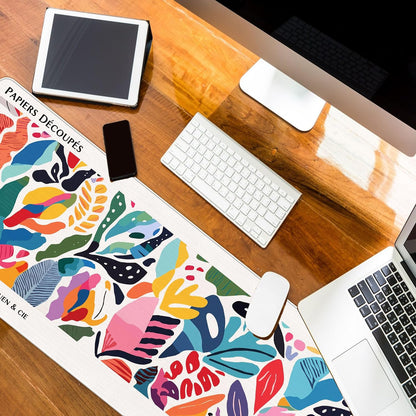 Abstract Computer Desk Mat Matisse Boho Mouse Pad 31.5x11.8