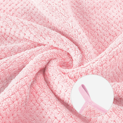 Towels Set 35x70 Inch Oversized Bath Sheets Towels for Adults Luxury Bath Towels Extra Large Sets for Bathroom Super Soft Highly Absorbent Microfiber Shower Towels 80% Polyester (2PCS Pink)