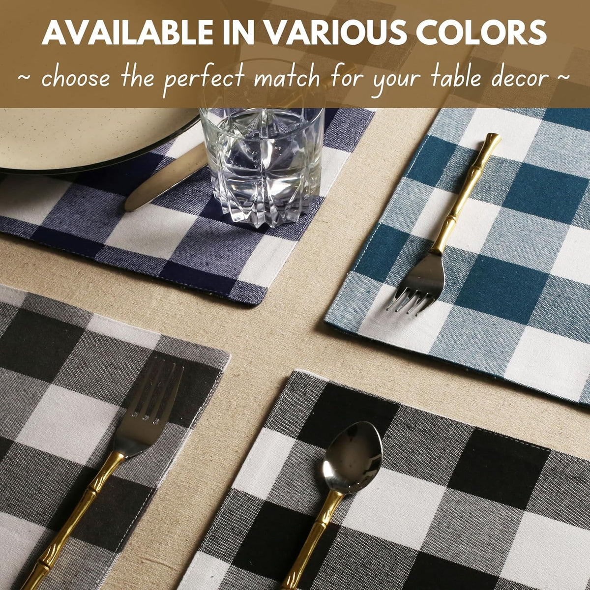 Table Runner Buffalo Check Plaid 100% Cotton - 13x90 Inches Kitchen Dining Table Decoration for Indoor Outdoor Farmhouse Home Party Decor - Pink and White