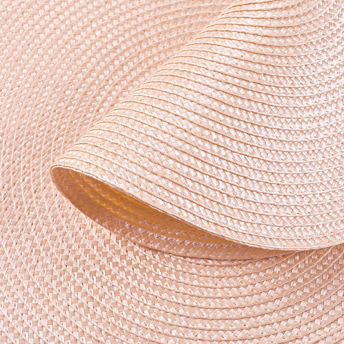 Round Braided Placemats Set of 4 14 Inch Dusty Pink Woven Placemats for Dining Table Washable Non-Slip Table Mats for Kitchen Farmhouse and Indoor Outdoor Dining