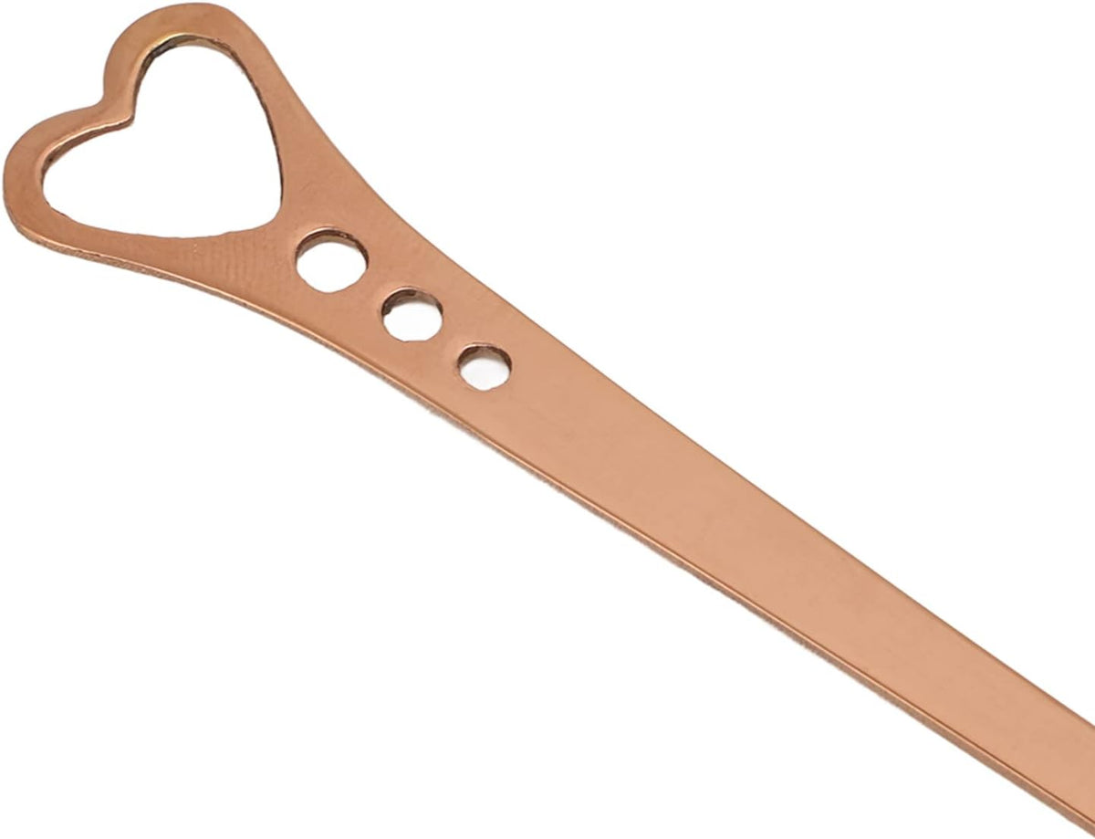 2Pcs Stainless Steel Dessert Spoons, Heart Shaped Spoon for Ice Cream Cake and Fruit, Mirror Polished Food Grade Utensils, Practical Tableware for Daily Use (Pink Gold)