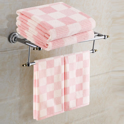 Pink Hand Towels Checkered Cute for Bathroom Kitchen Bath