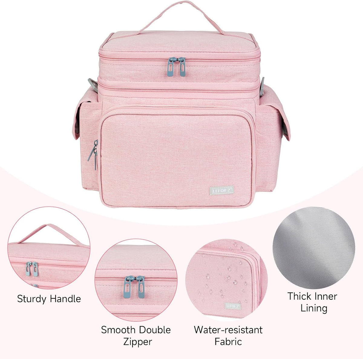 Small Sewing Supplies Organizer Bag(10.5 x 8 x 9inch),Sewing Box