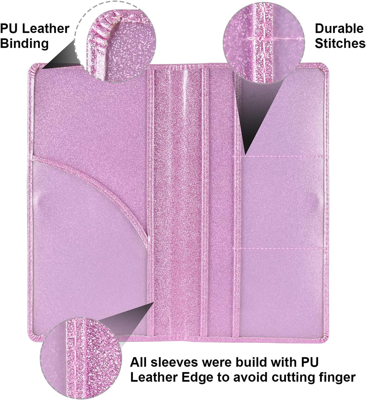 Car Registration and Insurance Holder, Glove Box Organizer, Bling Pink