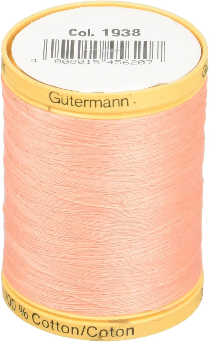 Gutermann Natural Cotton Thread Solids 876yd, Salmon