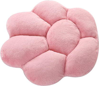 Cat Paw Cushion Kawaii Chair Cushions 27.5 x 23.6 inch Cute Stuff Seat Pad Comfy Lazy Sofa Office Floor Pillow for Gaming Chairs Room Decor Pink