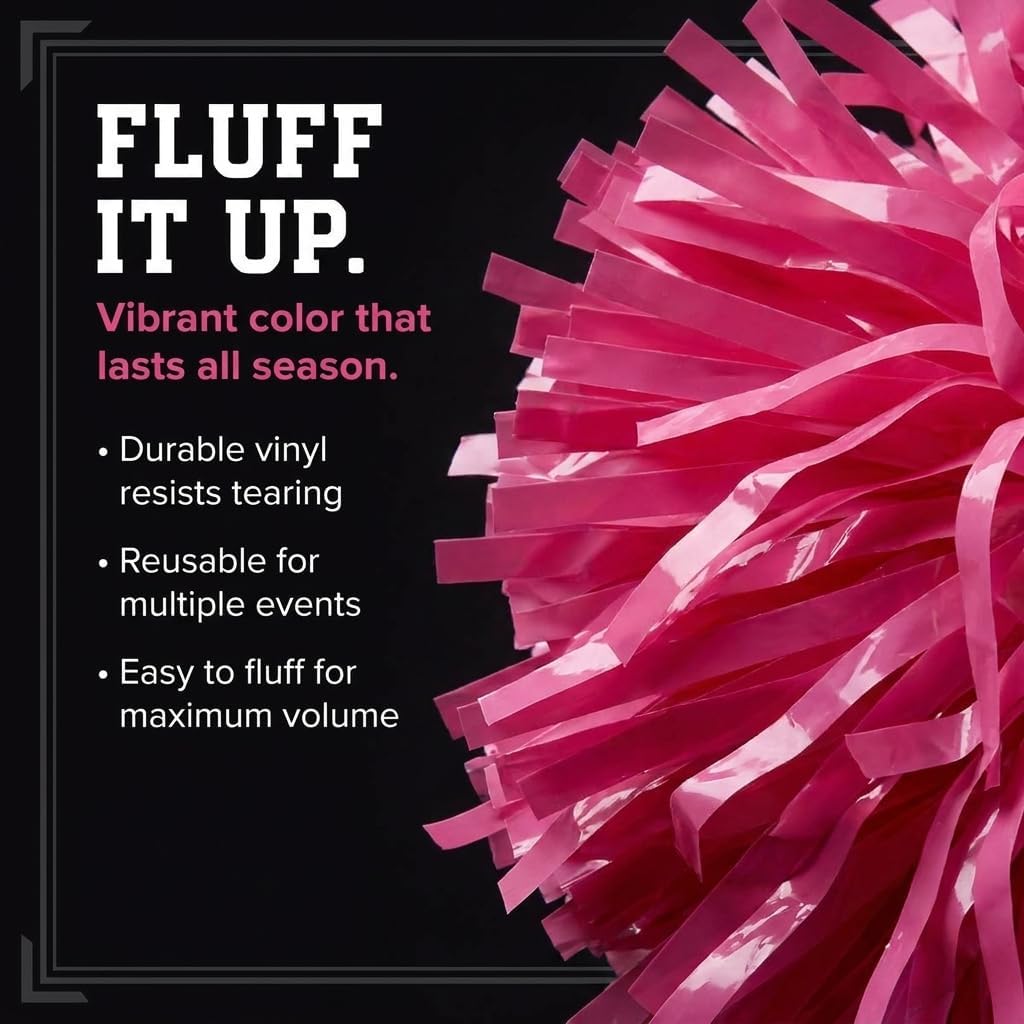 Premium One-Color School Spirit Shakers, Cheerleader Pom Poms, Sports Fan, Football, Basketball, Homecoming, Squad, Team, Party, Dance Club, Performance, Celebrations