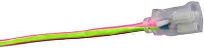 Southwire Heavy Duty Extension Cord, 100Ft, 12 Gauge, 3 Conductor, Neon Extension Cord, SJTW, Pink and Green, 2549SW0077