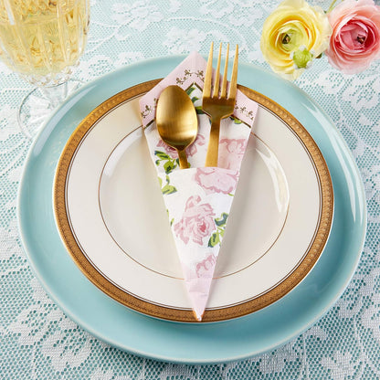 Kate Aspen Tea Time Whimsy Napkins-Pink (Set of 30) Serveware, One Size, Multi