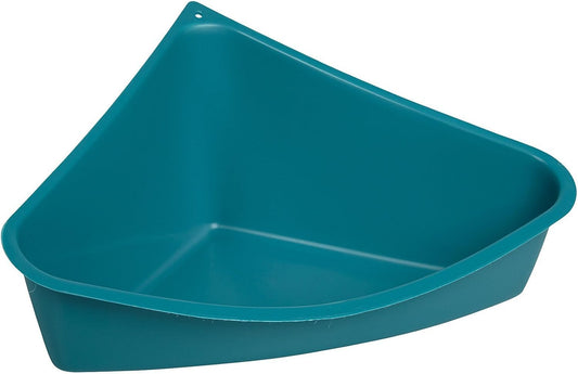 Lixit Corner Litter Pan for Ferrets, Rabbits, Rats, Guinea Pigs and Other Small Animals. (Blue Pack of 1)