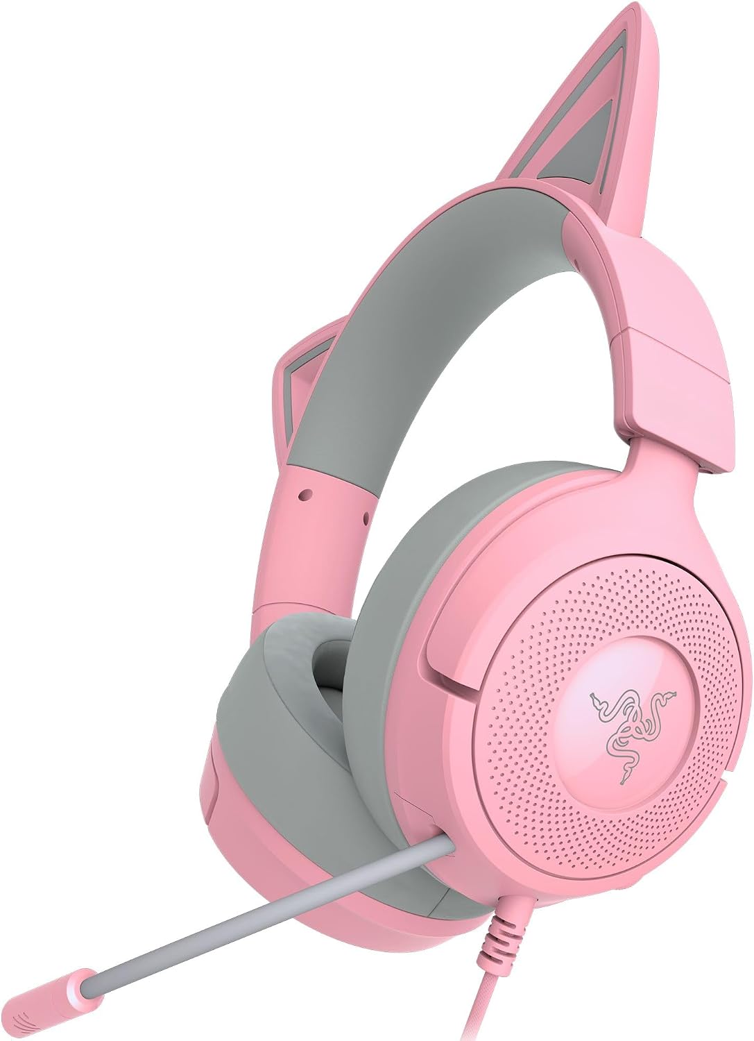 Kraken Kitty V3 X Wired Gaming Headset, Kitty Ears, Pink