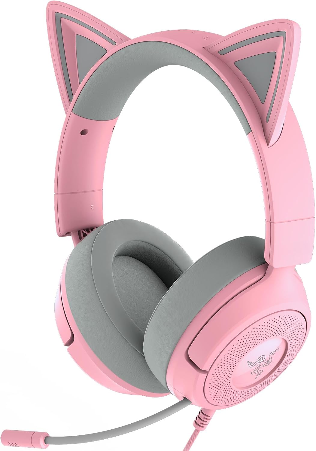 Kraken Kitty V3 X Wired Gaming Headset, Kitty Ears, Pink