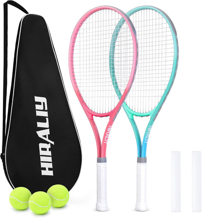27-Inch Tennis Racket for Adults with Ball and Carry Bag