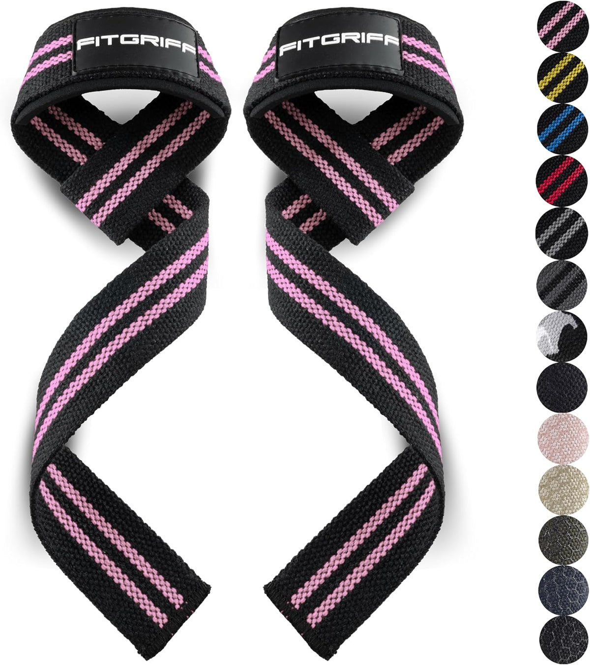 ® Lifting Wrist Straps for Weightlifting, Gym, Deadlift, Workout (Made of Premium Cotton & Padded) - Men & Women