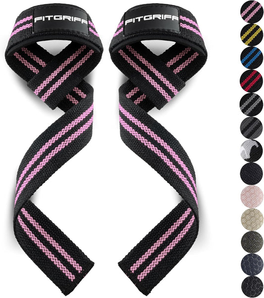 ® Lifting Wrist Straps for Weightlifting, Gym, Deadlift, Workout (Made of Premium Cotton & Padded) - Men & Women