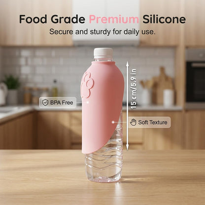 Portable Leak Proof Dog Water Bottle, Pet Travel Drinking Spout for Outdoor Walk (Pink-1PC)