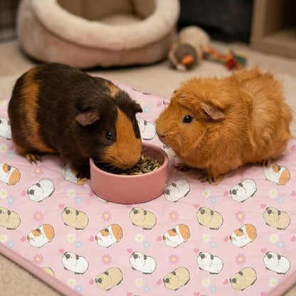 Guinea Pig Cage Liner, 59"x31" Bedding for C&C 2x4 Cage 2 Pack, Pink