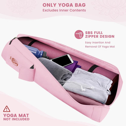 Yoga Mat Bag, Full-Zip Mat Carrier Pilates Mat Carry Bag for Woman