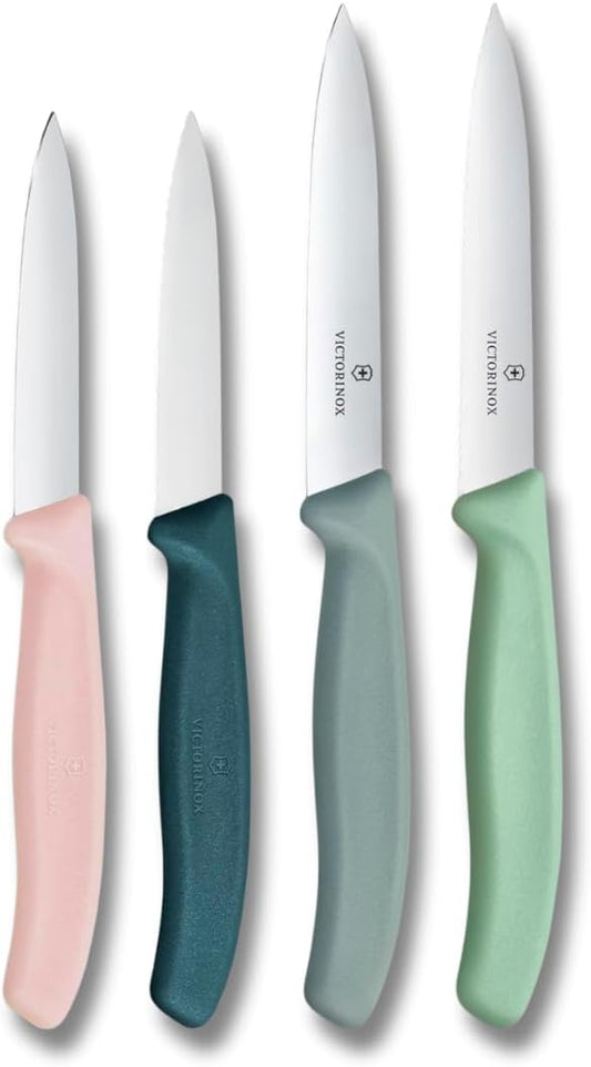 ictorinox Swiss Classic 4-Piece Paring Knife Set, Straight & Serrated Edge