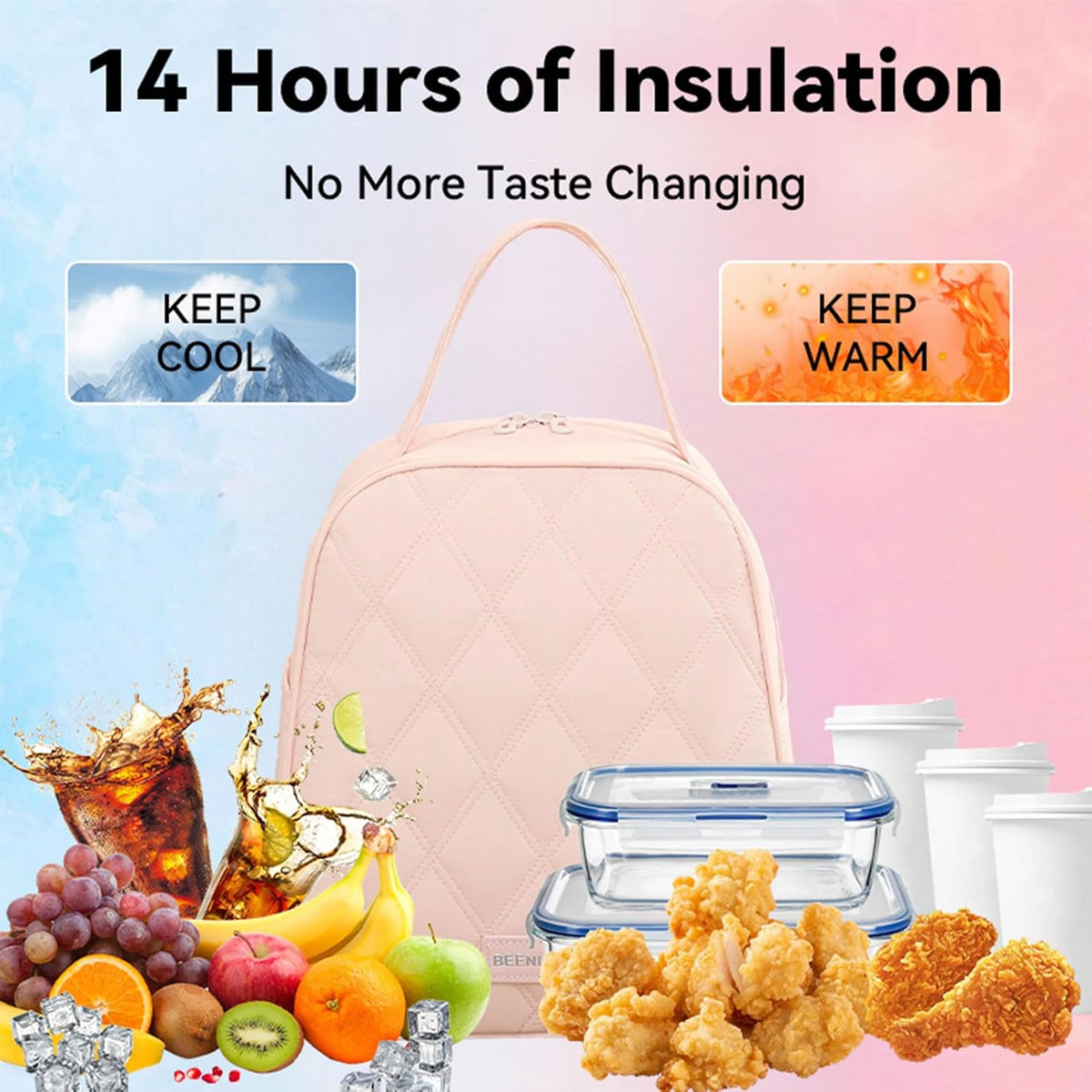 Lunch Box For Women Men Soft Insulated Leakproof Lightweight
