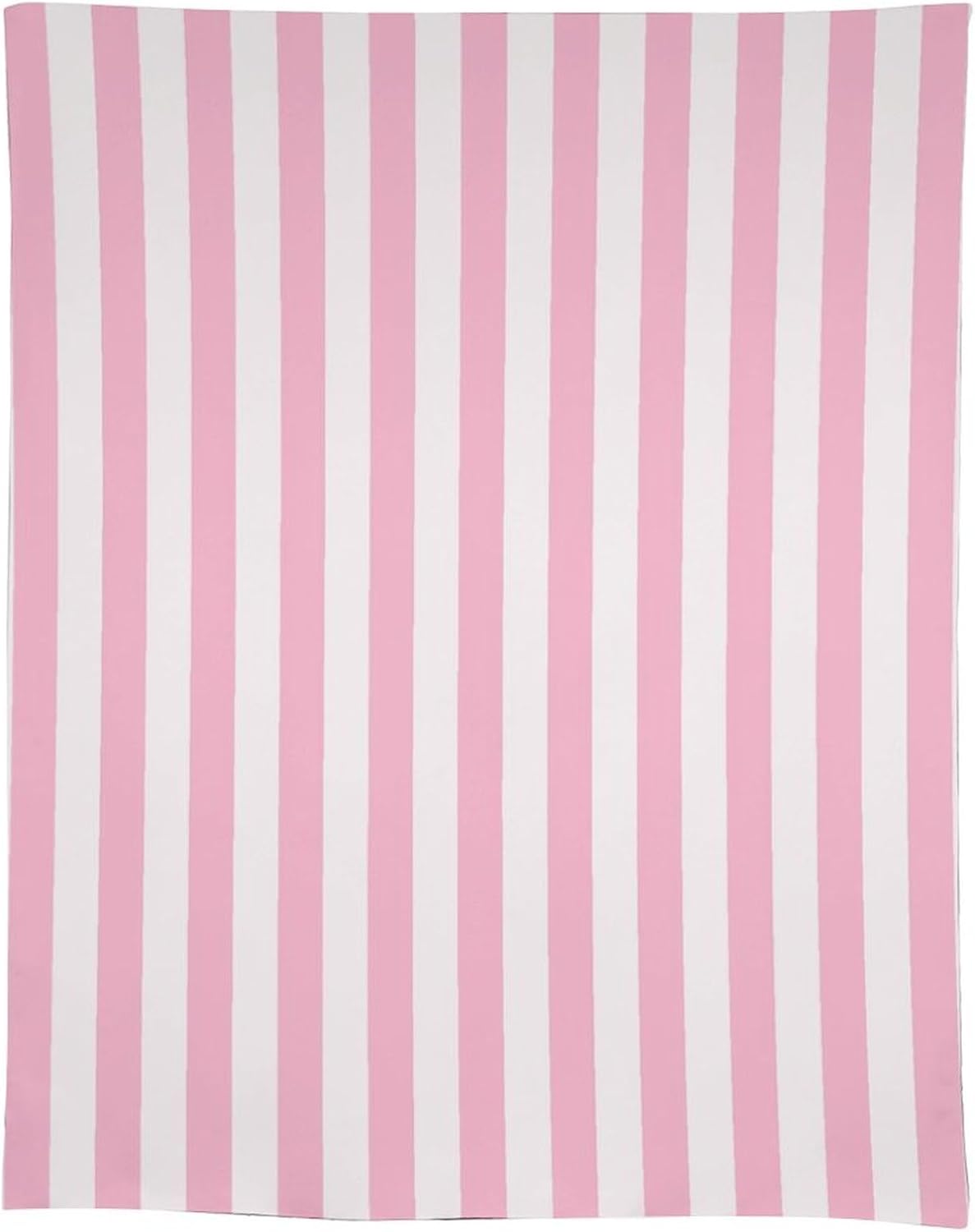 Stripe Tablecloths Vertical Pink White Striped Pattern Design Print Table Cover for Home Party Dining Room Kitchen Decor, 55x75in【Rectangle】