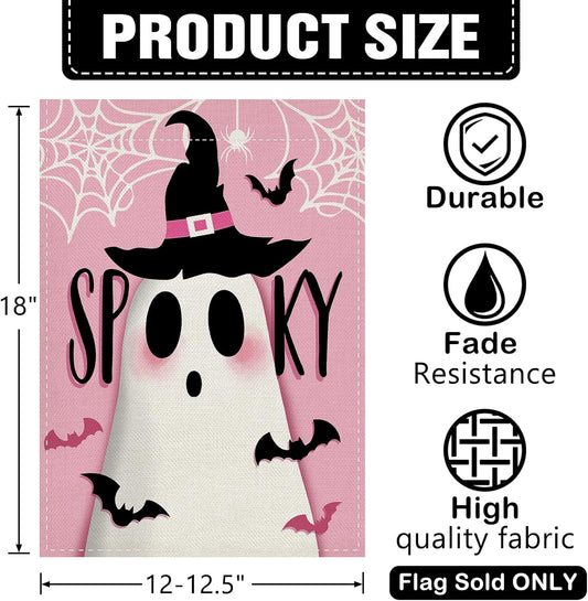 Halloween Spooky Cute Ghost Decorative Garden Flag