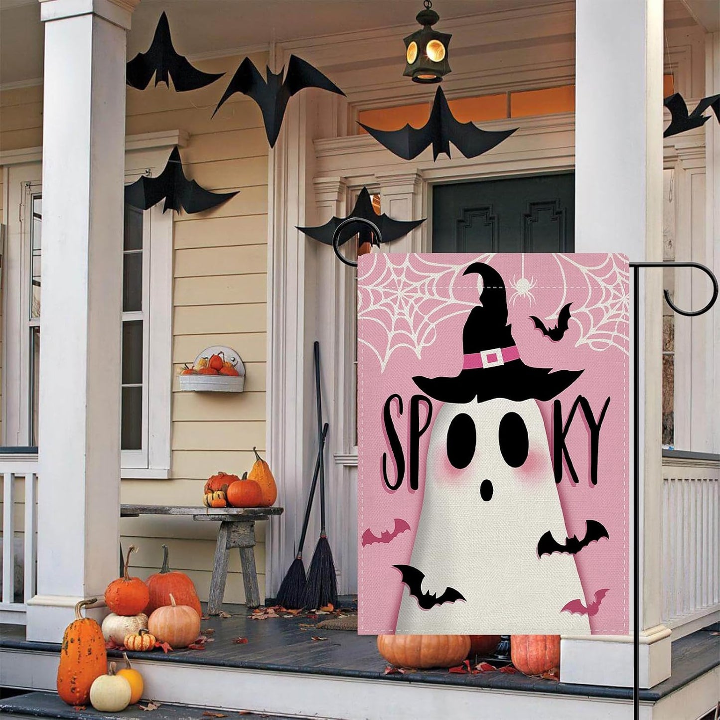 Halloween Spooky Cute Ghost Decorative Garden Flag