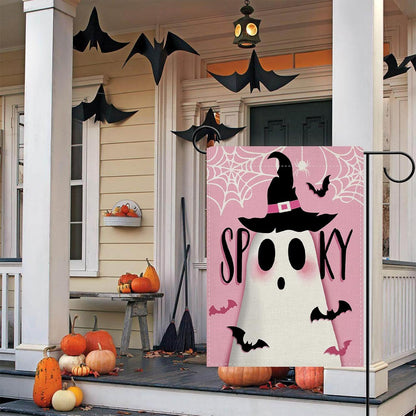Halloween Spooky Cute Ghost Decorative Garden Flag