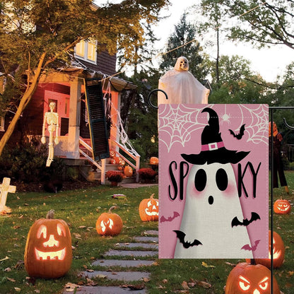 Halloween Spooky Cute Ghost Decorative Garden Flag