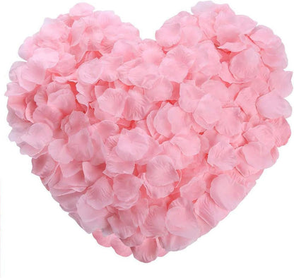 1500PCS Pink Rose Petals Silk Rose Petals for Romantic Night for Her Set Wedding,Party,Proposal Anniversary Decorations