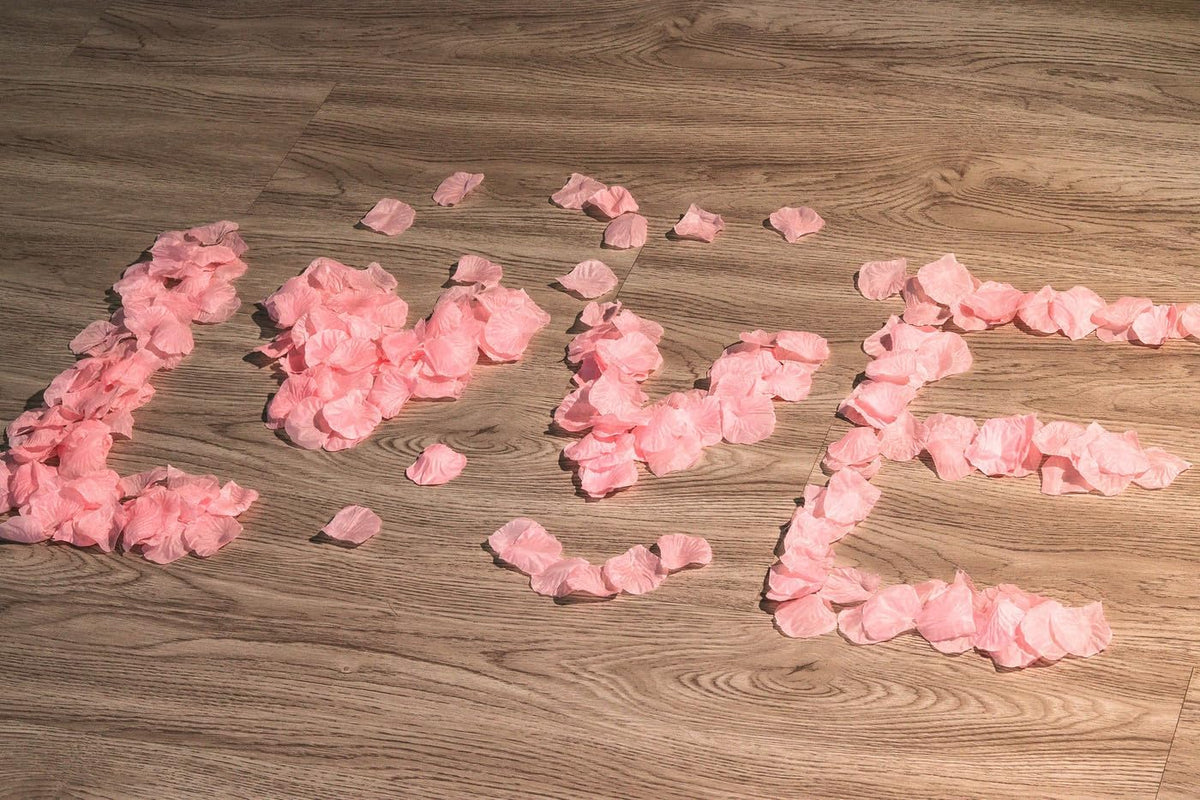 1500PCS Pink Rose Petals Silk Rose Petals for Romantic Night for Her Set Wedding,Party,Proposal Anniversary Decorations